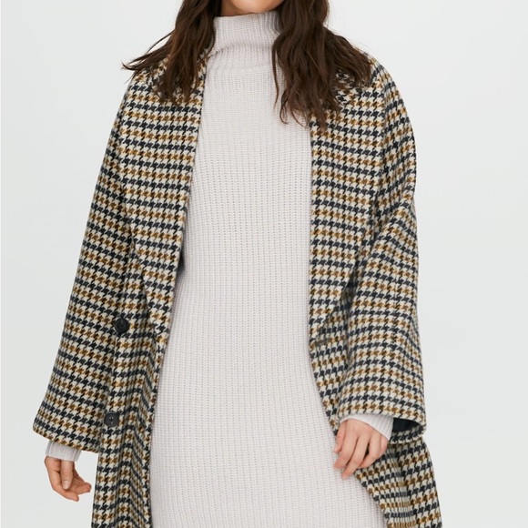 LAST CHANCE ARITZIA Wilfred Wool Prescott Houndstooth Coat - Picture 3 of 9